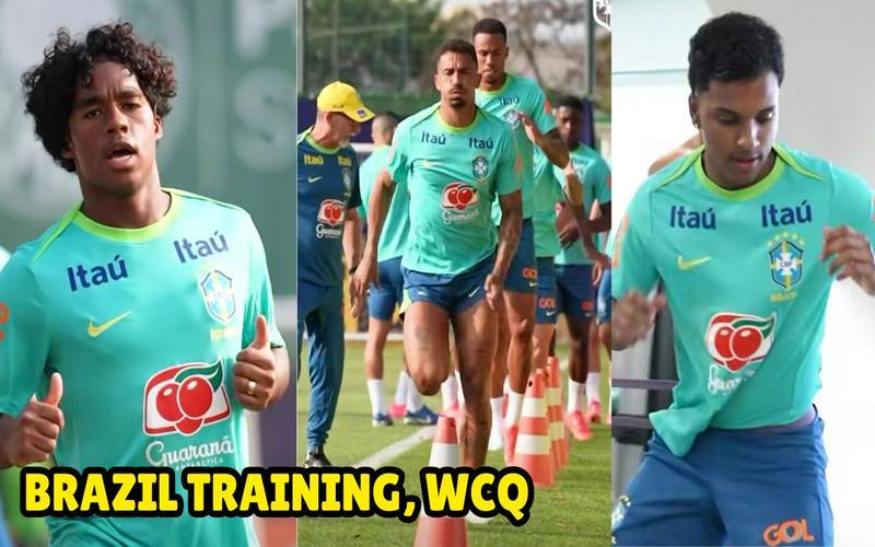 Brazil Train in Sao Paulo Ahead of World Cup Qualifiers Against Chile And Peru